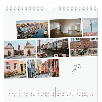 Square Photo Calendar — City break