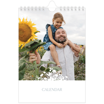 A5 Photo Calendar — Flower motif [cover]