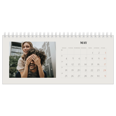 Desk calendars — Simple ivory [cover]