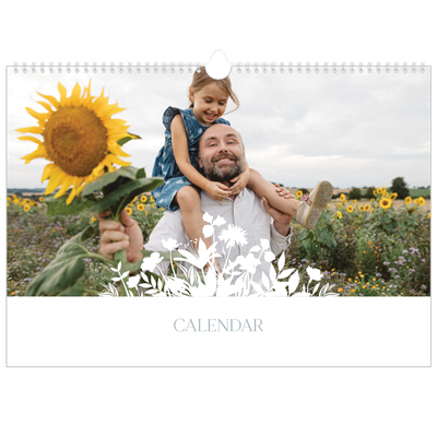 A3 Photo Calendar — Flower motif [cover]