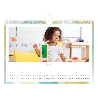 A5 Landscape Photo Calendar — Paintbrush effect [cover]