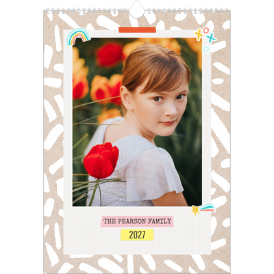 A3 Family Planner — Rustic Planner - Family of 5 [cover]