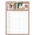 A3 Family Planner — Down to earth Planner - Family of 4 [April]