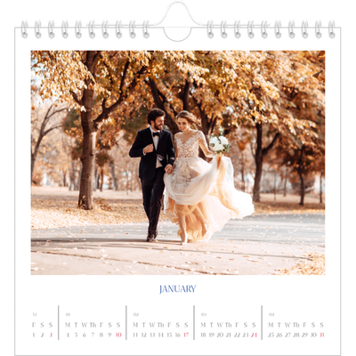 Square calendars  — Cobalt classic [January]