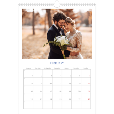 A3 photo calendars — Cobalt classic [February]