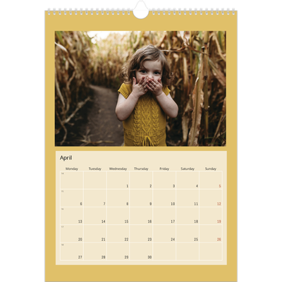 A3 photo calendars — Earth colours [April]