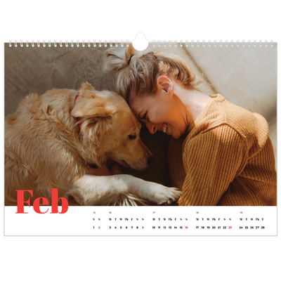 A3 Photo Calendar — A bold year [February]
