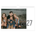 A4 Landscape Photo Calendar — Number months [cover]