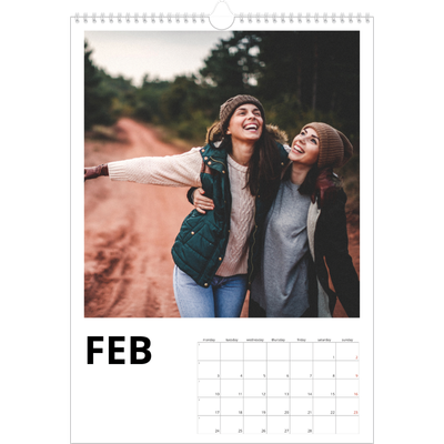 A3 photo calendars — Big date [February]
