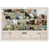 A3 Photo Calendar — Craft stamp effect [April]