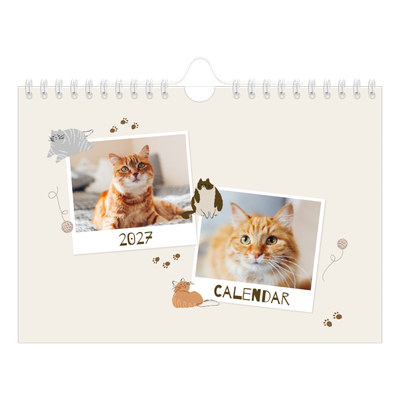 A5 Landscape Photo Calendar — Playful kitten [cover]