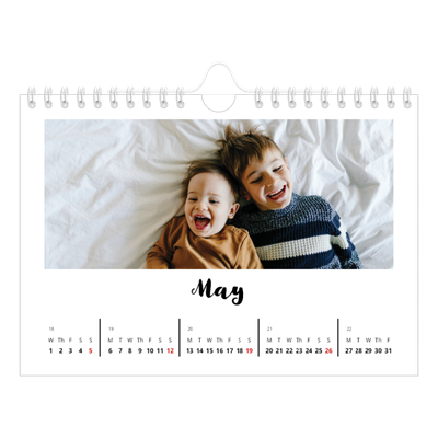 A5 Landscape Photo Calendar — Handwritten [cover]