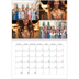 A4 Double Photo Calendar — Simple script [April]
