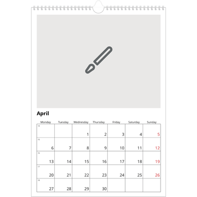 A3 photo calendars — Design your own product [April]