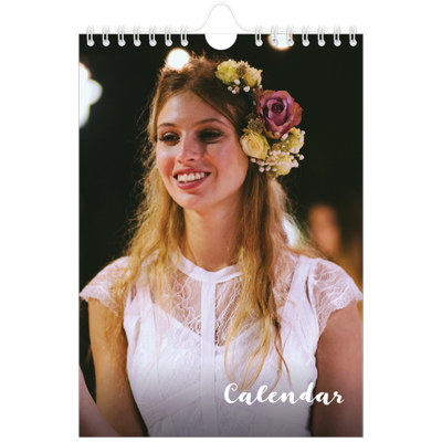 A5 Photo Calendar — Simple script [cover]
