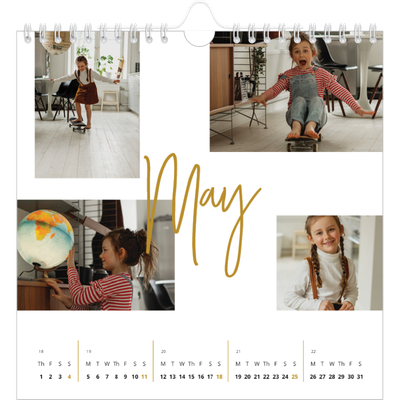 Square calendars  — Gold marker pen [cover]