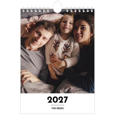A5 Photo Calendar — Letter spotlight [cover]