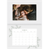 A4 Double Photo Calendar — Hand drawn flowers [March]