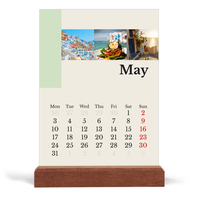 Easel Desk Calendar Portrait  — Sights of the world [cover]