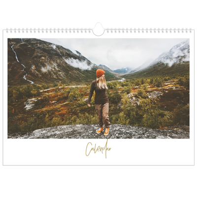 A3 Photo Calendar — Scribble text [cover]