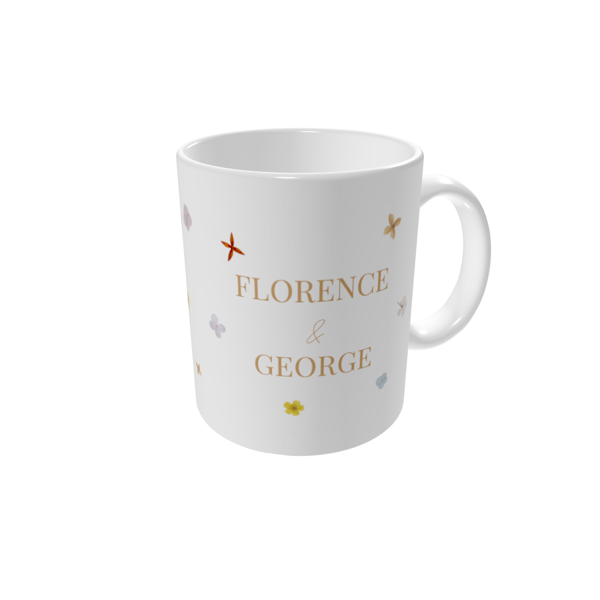 Personalised mugs — Petal confetti