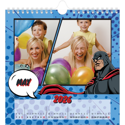 Square calendars  — Comic book [cover]