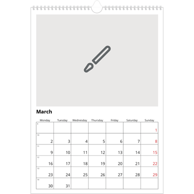 A3 photo calendars — Design your own product [March]