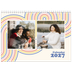 A4 Double Photo Calendar — Retro stripes [cover]