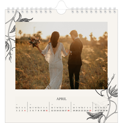 Square calendars  — Ink & ivy [April]