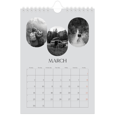 A5 Photo Calendar — Open road [March]