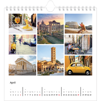 Square calendars  — Framework [April]