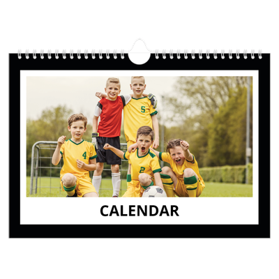 A4 Landscape Photo Calendar — Black frame [cover]