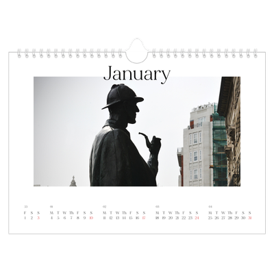 A4 Landscape Photo Calendar — My travelogue [January]