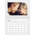 A4 Double Photo Calendar — Marble backgrounds [February]