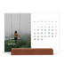 Easel Desk Calendar Landscape  — Simple serif [April]