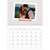 A4 Double Photo Calendar — Signed in crimson [February]