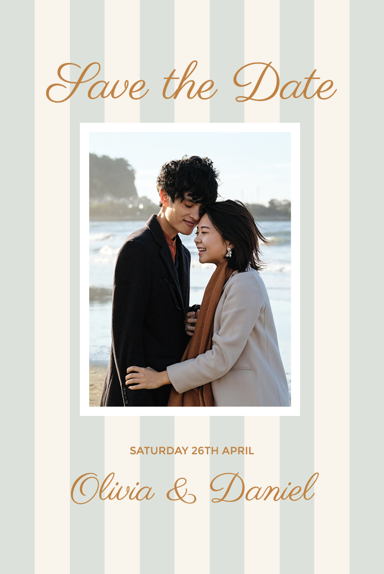 Save the date — Script and stripes