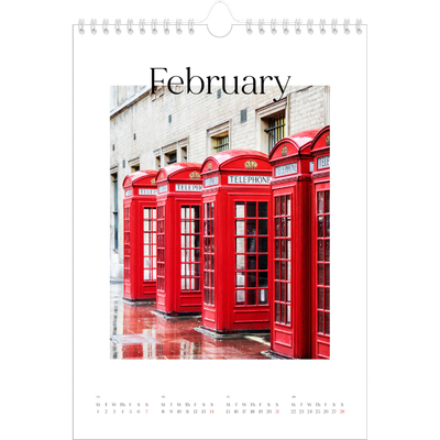 A4 Photo Calendar — My travelogue [February]