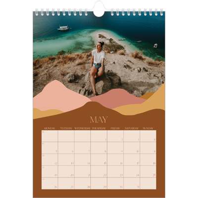 A4 Photo Calendar — Neutral mountains [cover]