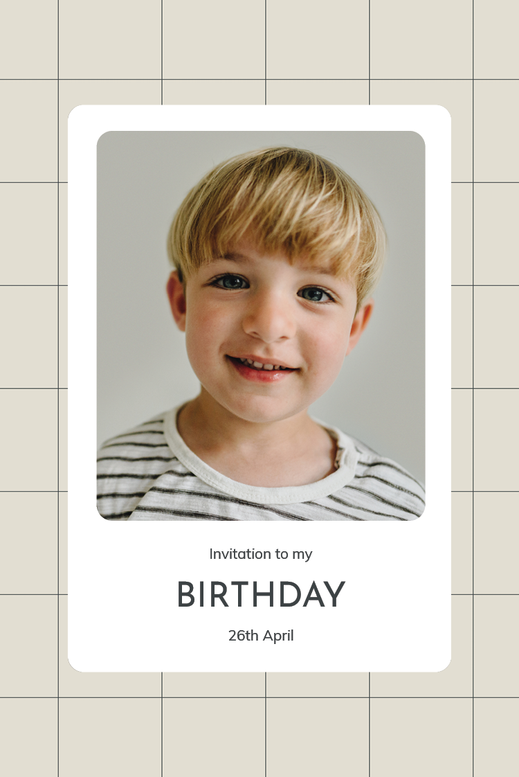 Invitations — Simple criss-cross