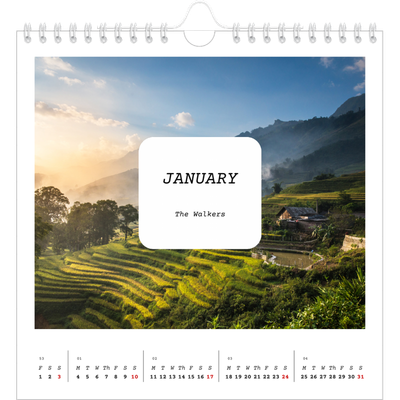 Square calendars  — Full story [January]