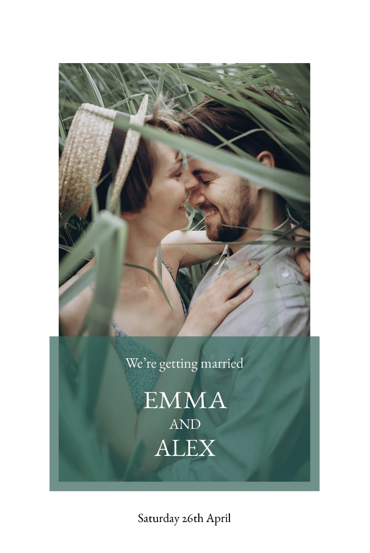 Invitations — Simple green