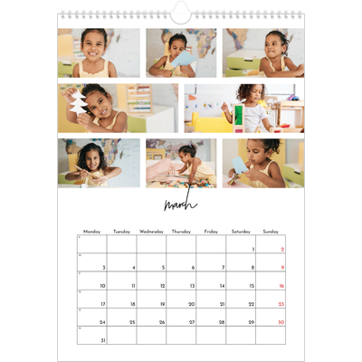 A3 photo calendars — Photo arrangements [March]