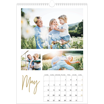 A3 photo calendars — Scribble text [cover]