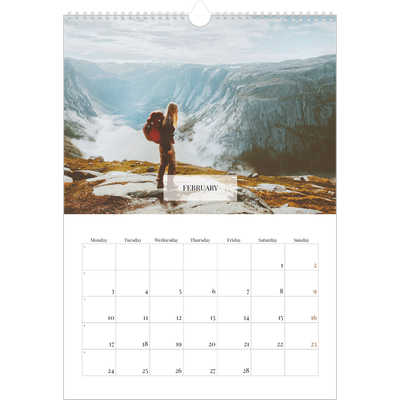 A3 photo calendars — Classic calendar [February]