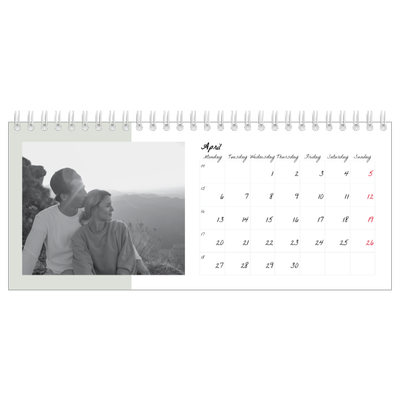 Desk calendars — Colour screens [April]