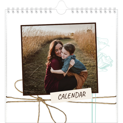 Square calendars  — Floral giftwrap [cover]