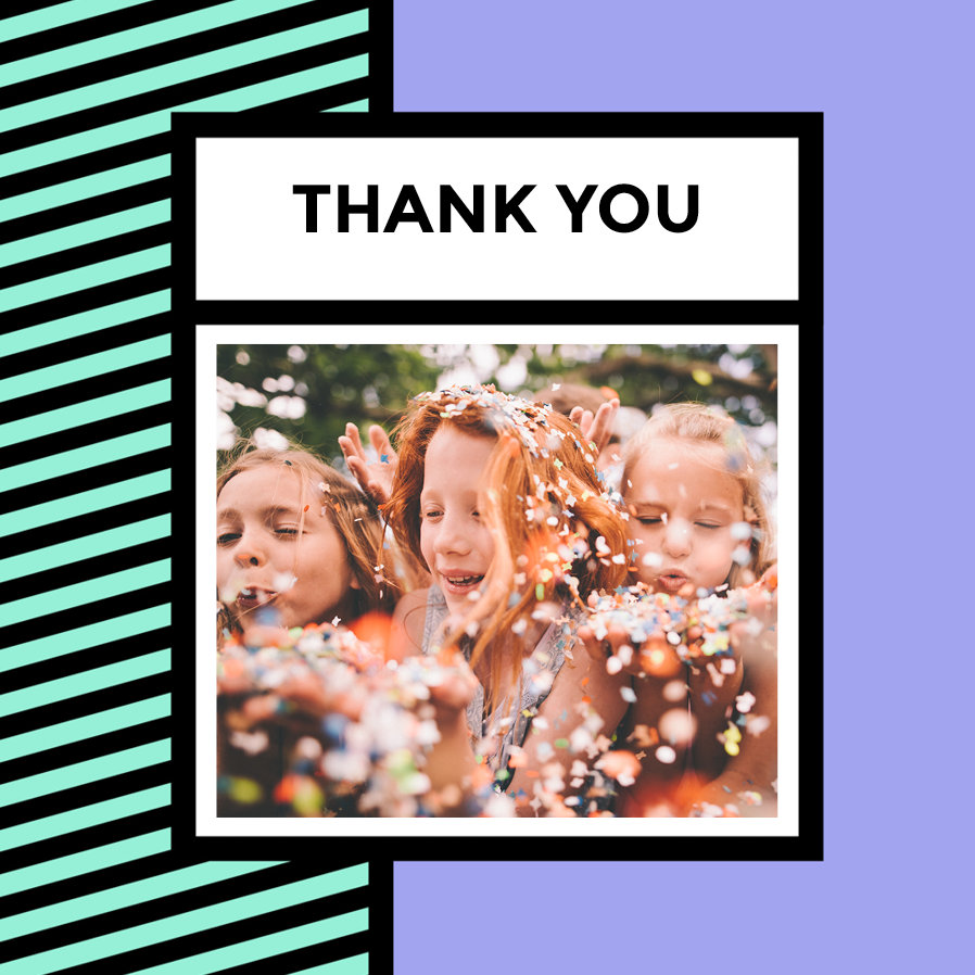 Thank you cards — Pop art