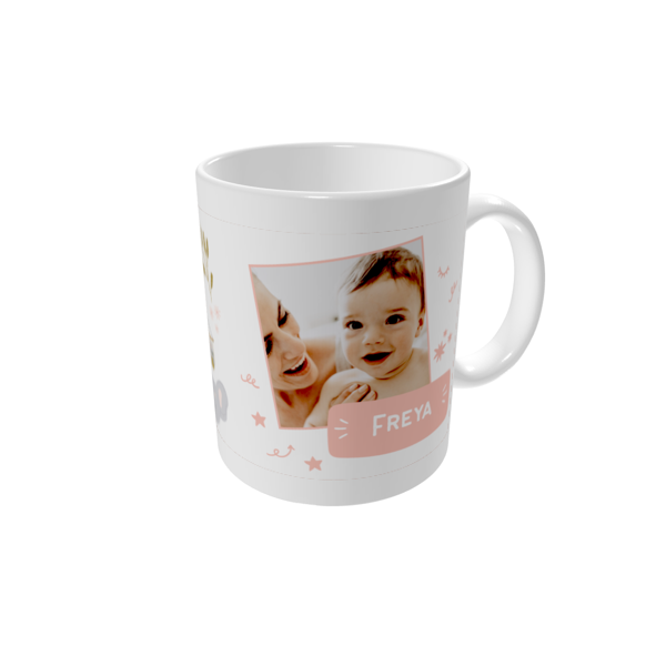 Personalised mugs — My first year - pink
