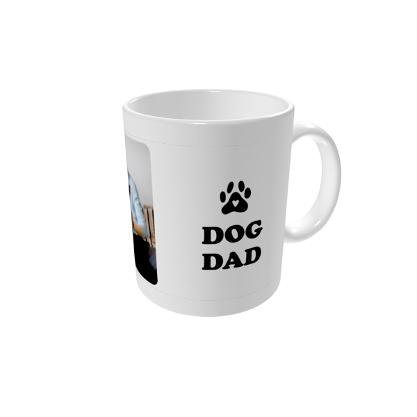 Personalised mugs — Dog dad - white